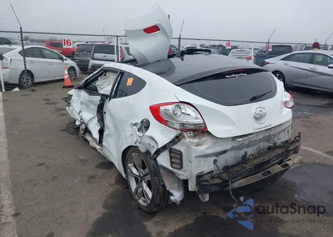 2013 Hyundai Veloster Base W/Black из США, поврежденный, VIN KMHTC6AD7DU111261